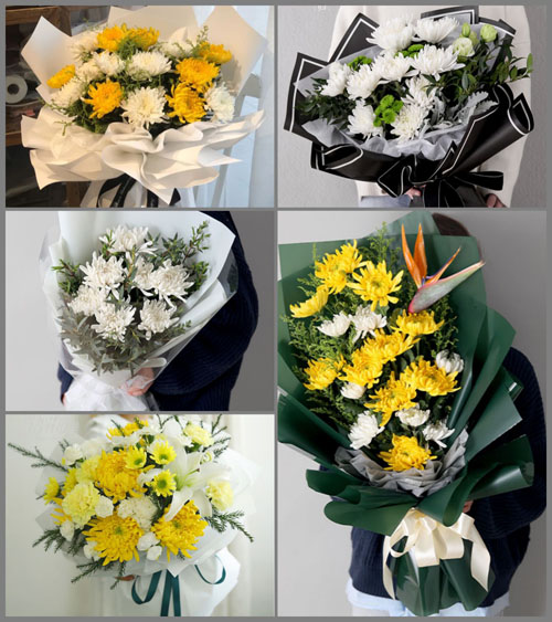 江苏盐城大丰区白驹镇白事花束代送